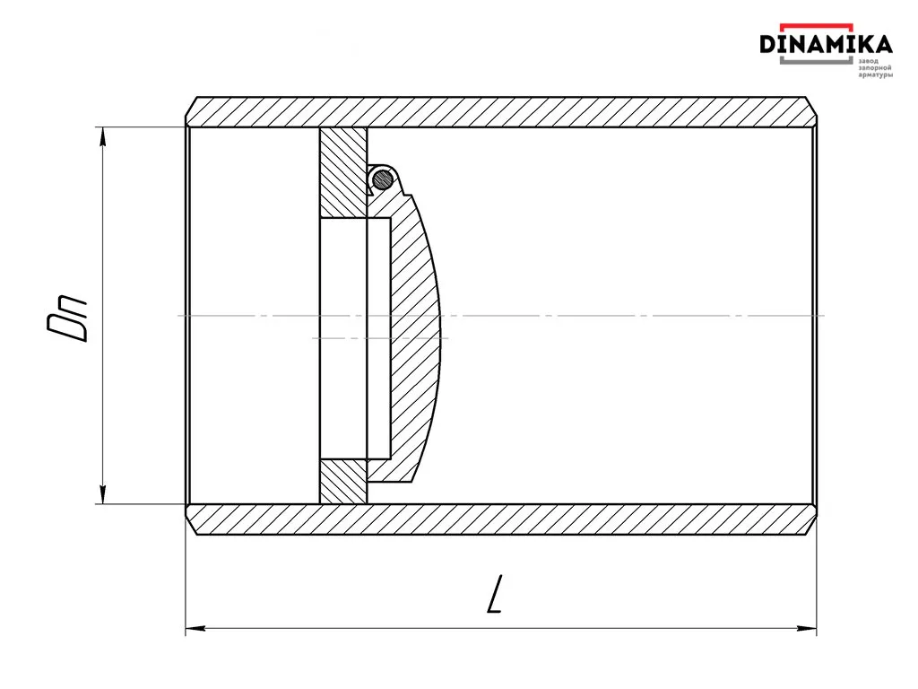 Обратный клапан 19нж38нж Ду250 под приварку